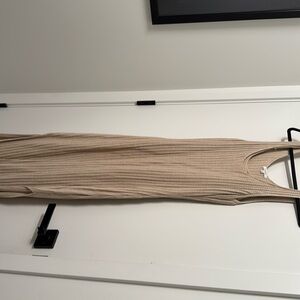 Z supply long tan crochet dress size large with slits